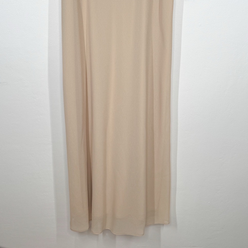 NWT Alex Evenings Champagne Cream Tank Dress w/ Lace Sequin Cardigan Women’s 14 - Picture 4 of 13
